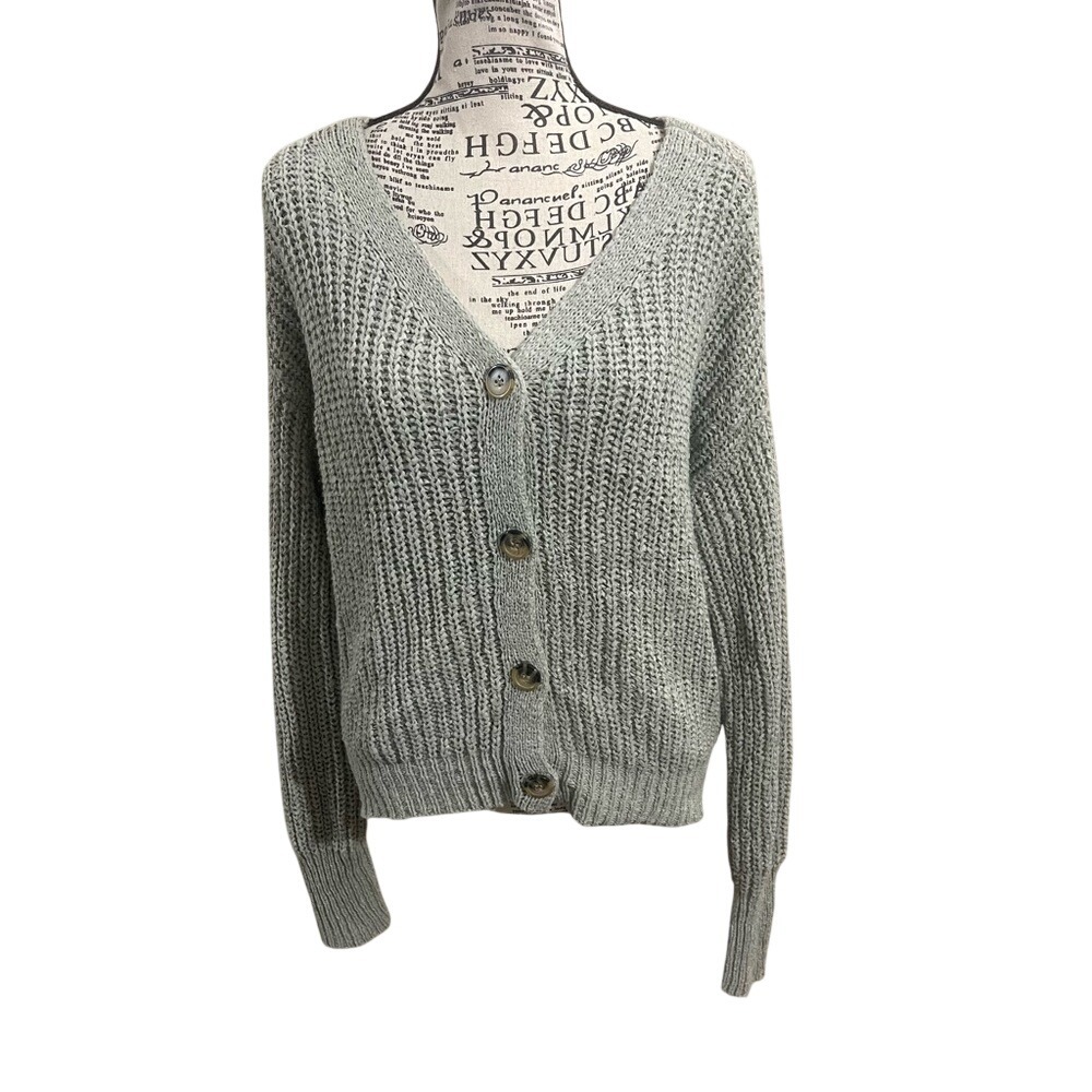 Blue‎ Rain Women's Light Green Cardigan